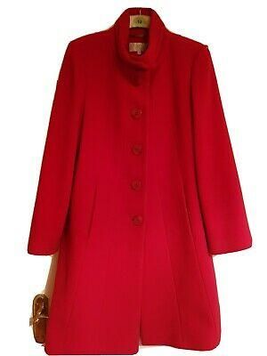 S-Y-Shop בשבילך גברת   Red Full Length Coat fitted style 